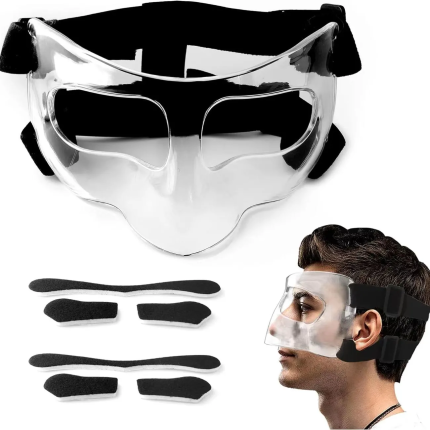 Professional Impact-Resistant Sports Mask ?C Basketball/Universal Nose Protection Face Guard
